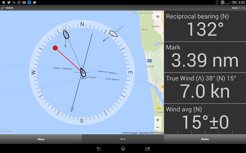 The Race Committee app available from Google Play store