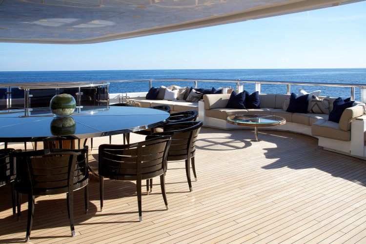 Sealyon 62- bridge deck dining