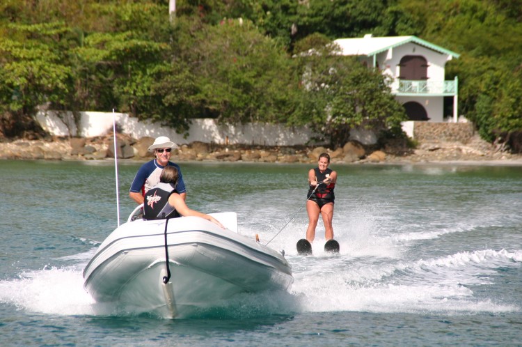 water-skiing